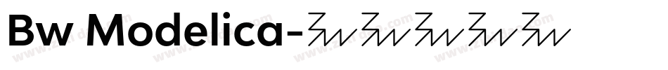 Bw Modelica字体转换
